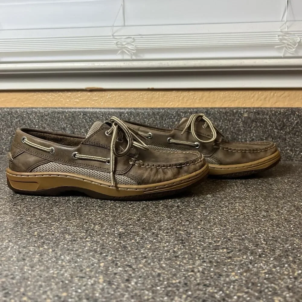Sperry Top-Sider Mens Size 8 M Brown Leather Loafer Comfort Casual Slip On Shoes